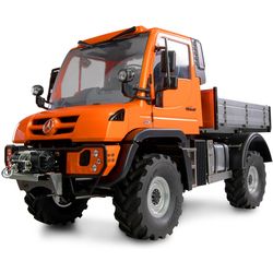 Amewi Mercedes-Benz Unimog implement carrier 4WD Orange 1:10, ARTR