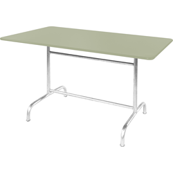 Schaffner Tavolo in metallo Rigi 120x70 - Zincato a caldo - Verde pastello