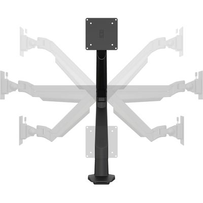 Multibrackets Supporto da tavolo Braccio di sollevamento gas + Duo Crossbar da 2 a 7 kg - Bianco Bild 2