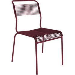 Schaffner Sedia spaghetti Säntis senza braccioli - Bordeaux - Bordeaux