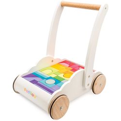 Le Toy Van Baby walker with blocks in rainbow colors