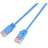 SLIM câble patch Cat 6, UTP, 0.15 m, bleu