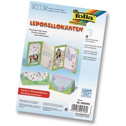 Folia Leporello-Karten 300g/m2 Grün