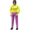 Bruder BR Woman with Medium Skin Type and Purple Trousers, 10.7 cm bWorld