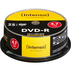 Intenso DVD-R Cake Box 4.7GB 4101154 16X 25 Pz