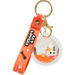 I-total Keychain Ball XL2793B Orange Cat