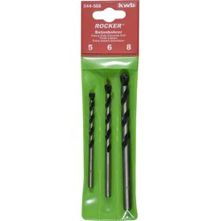 kwb Set di punte per pietra e cemento 5-8 mm 3 pezzi