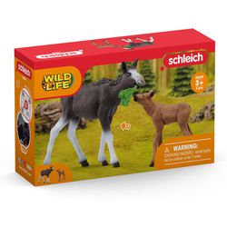 Schleich Moose cow with calf