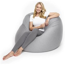 Lumaland Flexi Comfort Bean Bag 380 L, Light Gray