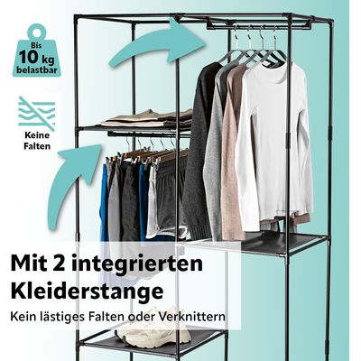 EASYmaxx Foldable wardrobe 46 cm x 169 cm, 1 piece Bild 3