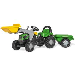 Rolly Toys rollyKid Deutz-Fahr loader + trailer green, age 2 1 - 2+, bonnet to open, 161x47x55cm