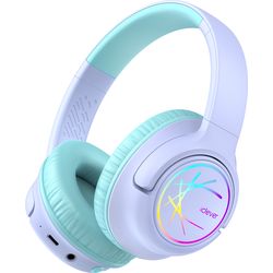 Iclever Cuffie BTH18 per bambini LED C10-2083N-02 BT, 74/85 dB, 43h, viola