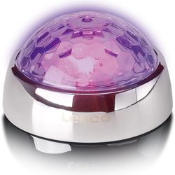 Lenco Stabilisateur de platine, effets lumineux RGB, boule à facettes