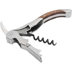 Pulltex Toledo corkscrew with oak wood inlay brown