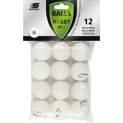 Sunflex 12 table tennis balls white Hobby 4 cm plastic ball 40+