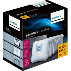Siemens Bosch Maxi-Pack 16 sacchetti per aspirapolvere powerProtect G ALL 17002855 VZ16GALL