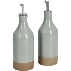 Zeller Present Bottiglia per aceto e olio in gres 420 ml ø 7x23,1 cm