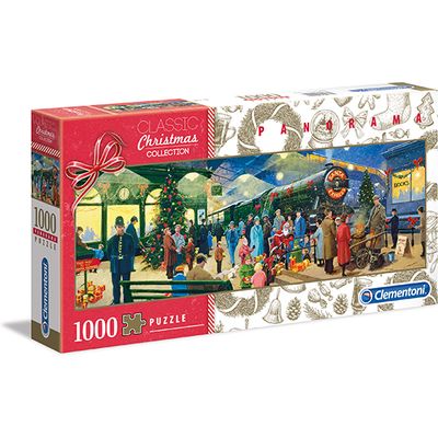 Clementoni Puzzle Panorama Noël 1000 pièces 98x33 cm - acheter chez