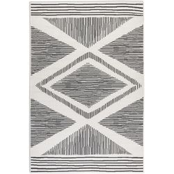 Elle Decoration Rug Rhombus 160 x 230 cm, Black