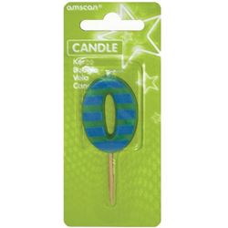 Amscan Mini Number Candle 0 approx. 4.5cm