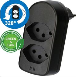 Max Hauri ADAPT 2x Type 13 black swivel Green+Fair 176504 Black