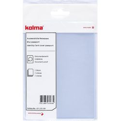 Kolma Passport Holder CopyResistant Transparent, 3 Pieces