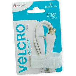 Velcro ® ONE-WRAP® Wiederverwendbare Streifen Snack Size, weiß