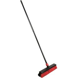 Edi Baur Heavy duty broom with telescopic handle, black