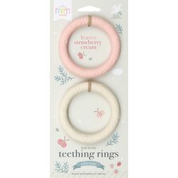 Allc Teething Ring Leaves TRLESC23 Strawberry Cream