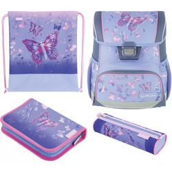 herlitz School desk Loop Plus Blue Butterfly 4-piece set