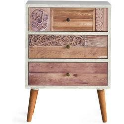 Woody Fashion Chest of drawers Liza 50 x 68 cm, Multicolored