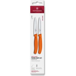 Victorinox Swiss Classic Knife Set, 10 cm, Orange, 2 pieces