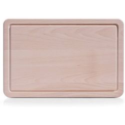 Zeller Present Tagliere con gola in faggio 35x23x1.5cm
