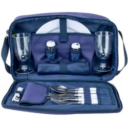 Cosy & Trendy Blue picnic bag for 2 people 42.3x28x9cm nylon