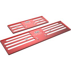 GREY SHEEP. ProFrame 2 License Plate Holder Set, Vehicle Long, Velocity Red