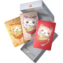 bitConsult Set di 3 carte Ramen Cat