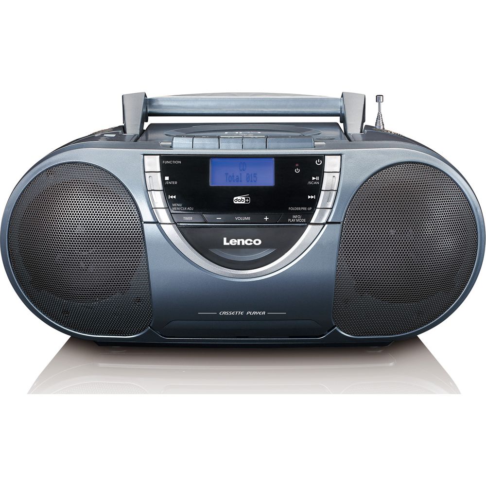 Lenco DAB+ radio/boombox SCD-6800, cassette, CD/MP3 player, FM, DAB+, gray  - buy at