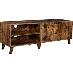 VASAGLE Mobile TV con 2 ripiani 140 x 40 x 50 cm, marrone
