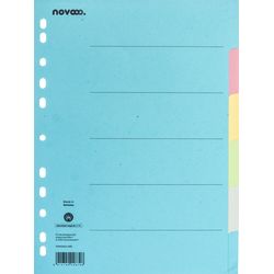 Novooo A4 cardboard register 40577 colorful 6-piece set