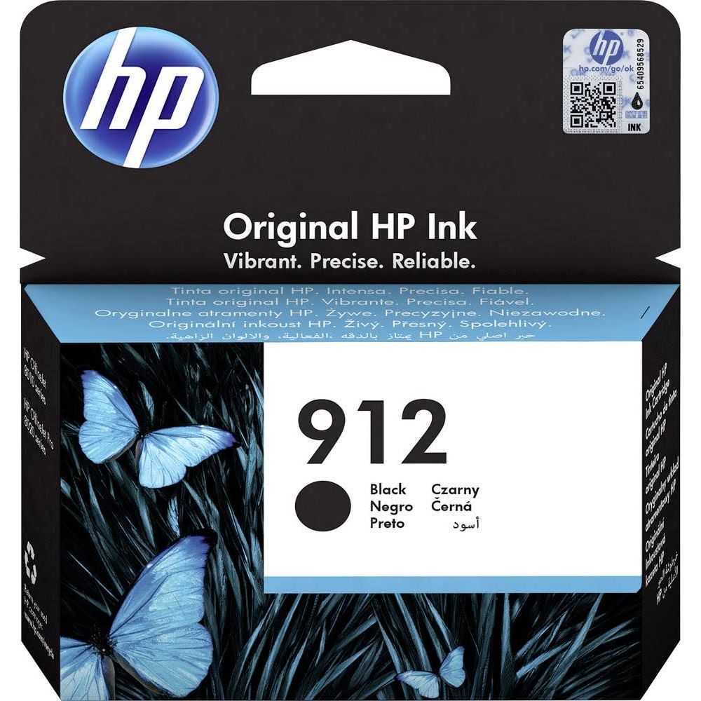 HP 3YL80AE 8012  8014 912 Black Ink Cartridge (300 Pages)