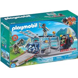 Playmobil Propeller boat with dinosaur cage (9433)