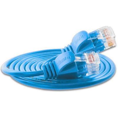 SLIM câble patch Cat 6, UTP, 0.15 m, bleu Bild 2