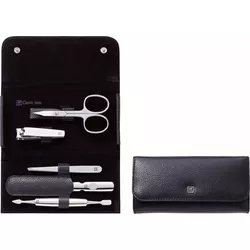 Zwilling Beauty Classic INOX frame case 5-piece leather, black