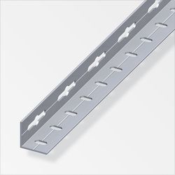 Alfer Perforated aluminum angle profile 2.5 m isosceles a=23.5 mm, b=1.5 mm