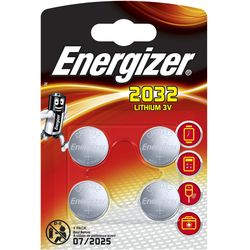 Energizer Pile bouton au lithium CR 2032 4 pièces