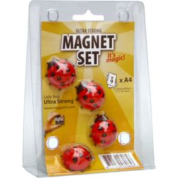 Magpaint Beetle magnet set 4 pieces Ultra-strong, Ø 12 mm