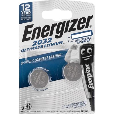 4 piles Energizer CR2032, pile au lithium 2032