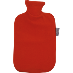 Hot water bottle with fleece cover 2 l