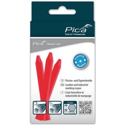 Pica Marking chalk ECONOMY 11X110mm, unpapered, red