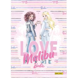 Online Barbie Notebook A5 18121/6 dotted, 80g, assorted 96 sheets